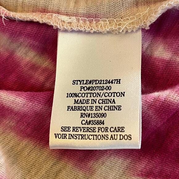 Z Supply Delta Sahara Tie Dye Mini T-Shirt Dress Short Sleeve Medium NWT - Picture 12 of 15